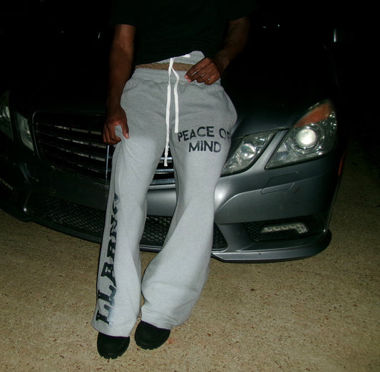 LLARNO double waisted grey sweats